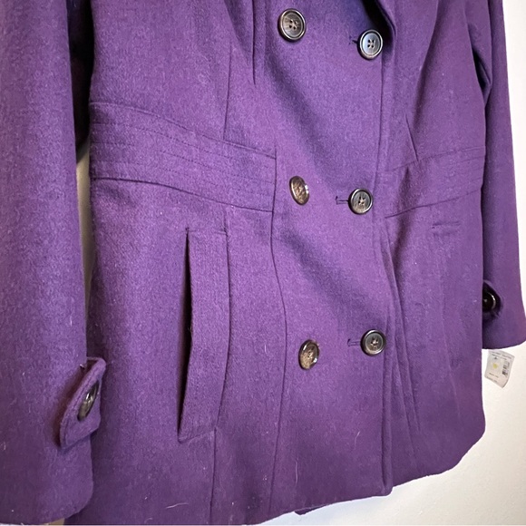 Relativity Women's Deep Purple Peacoat - Picture 11 of 15